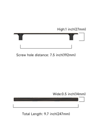 DESIGN3273 Oil Rubbed Bronze Cabinet Pulls