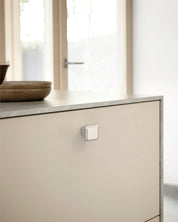 DESIGN1005 Matte Black Cabinet Knobs | Square Drawer Pulls for Modern Cabinets