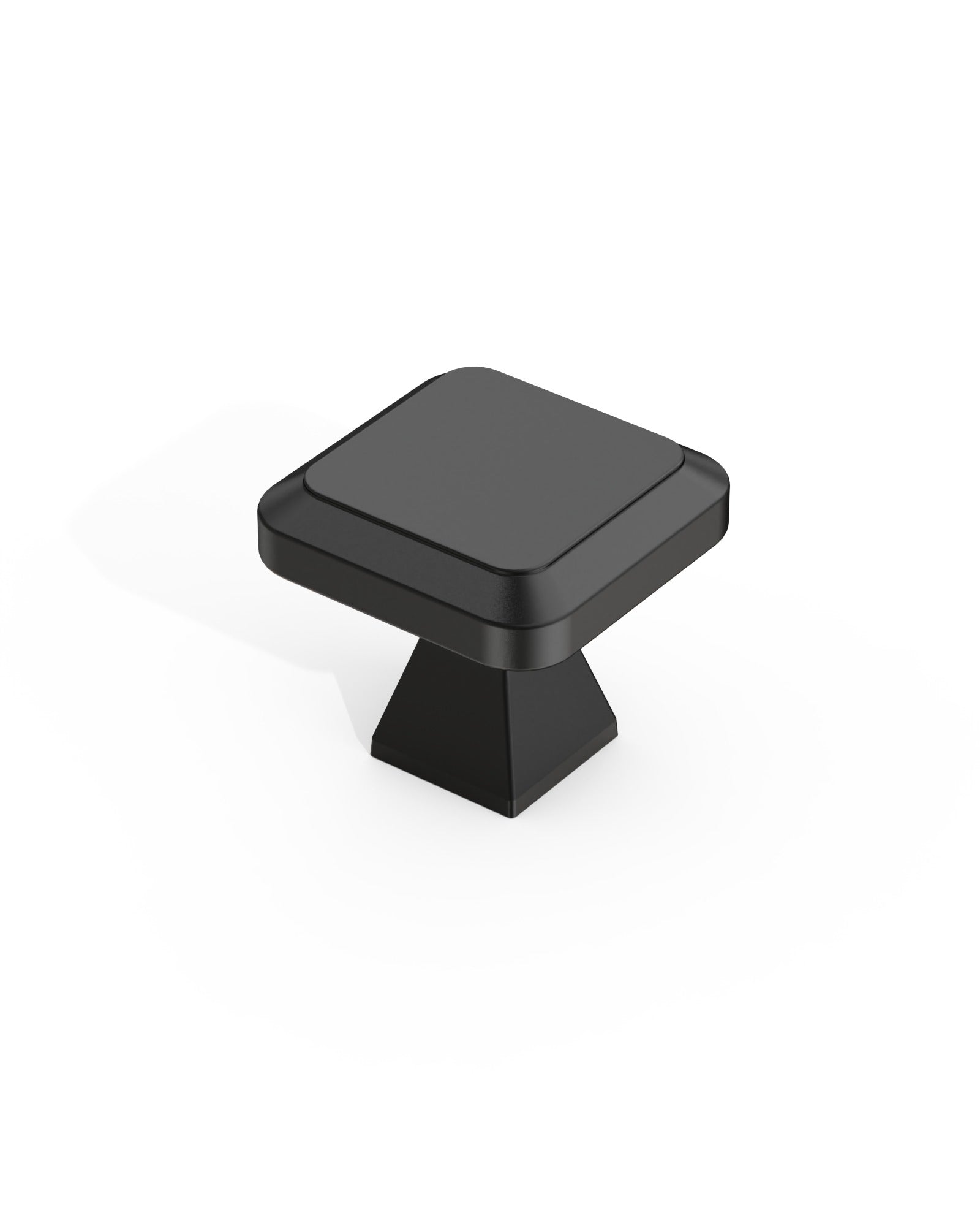 DESIGN1005 Matte Black Cabinet Knobs | Square Drawer Pulls for Modern Cabinets