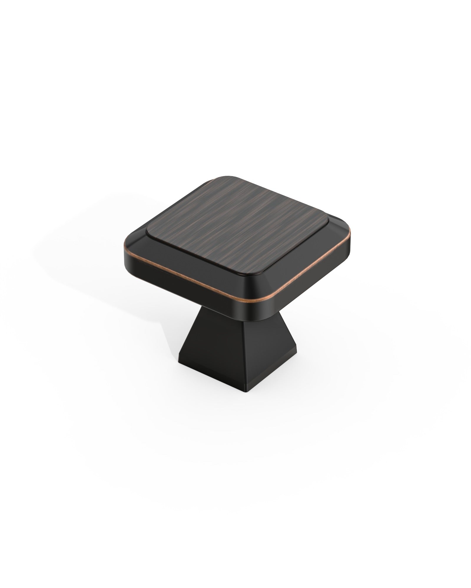 DESIGN1005 Matte Black Cabinet Knobs | Square Drawer Pulls for Modern Cabinets