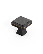 DESIGN1005 Matte Black Cabinet Knobs | Square Drawer Pulls for Modern Cabinets