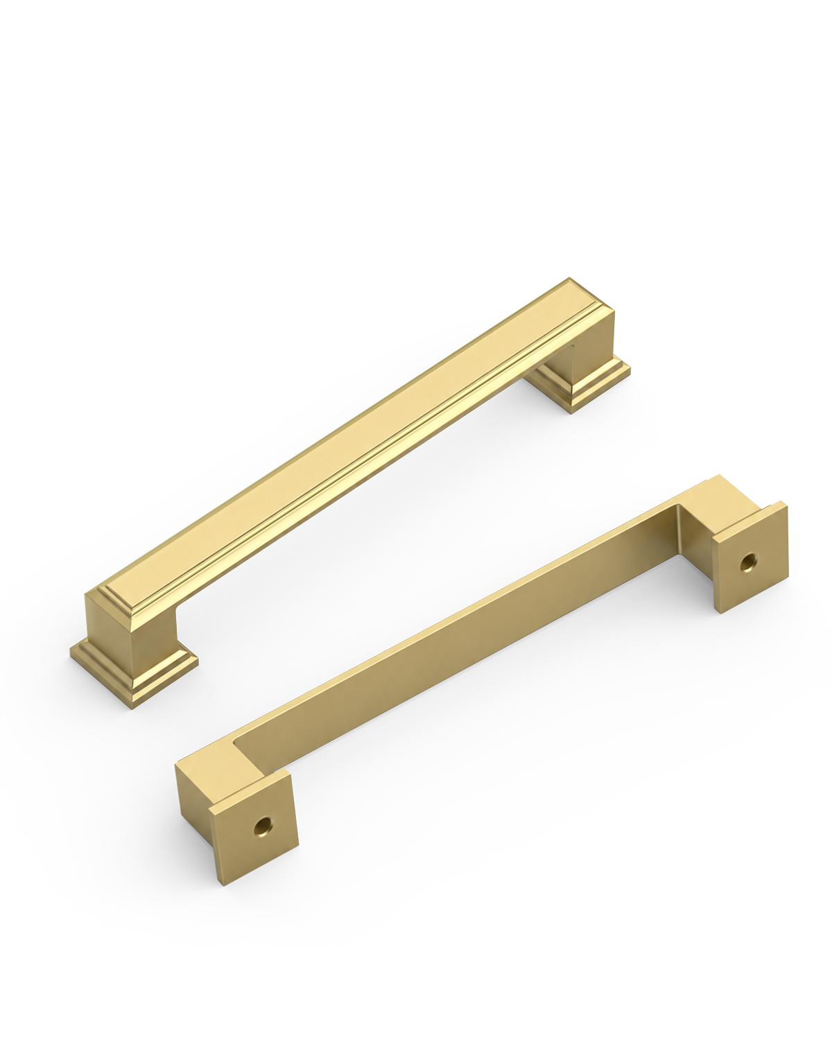 4" Cabinet Pulls, Brushed Gold