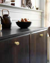 DESIGN3307 Modern Ball Knobs - Heavy-Duty Dresser & Cabinet Hardware | 0.86inch, Champagne Bronze