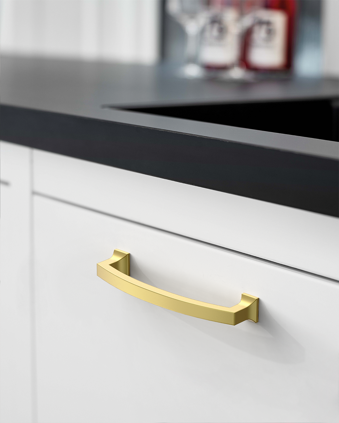 DESIGN3781 Champagne Bronze Arch Cabinet Handles | Drawer Pulls for Cabinets, Closets & Drawers