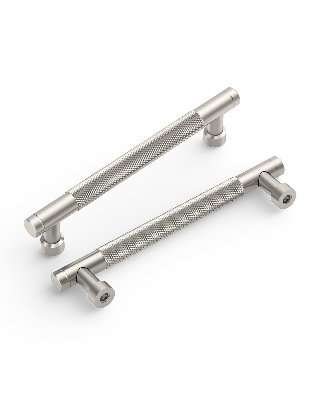 DESIGN4483 Brushed Gold Knurled Cabinet Handles - Heavy-Duty Modern Drawer Pulls (5")