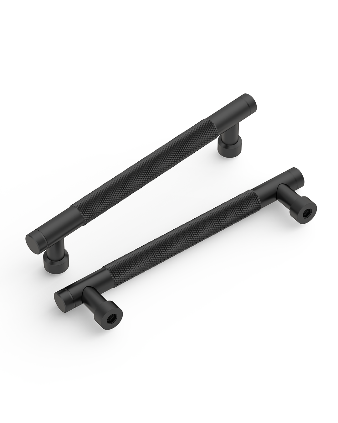 DESIGN4483 Brushed Gold Knurled Cabinet Handles - Heavy-Duty Modern Drawer Pulls (5")