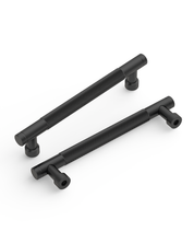 DESIGN4483 Brushed Gold Knurled Cabinet Handles - Heavy-Duty Modern Drawer Pulls (5")