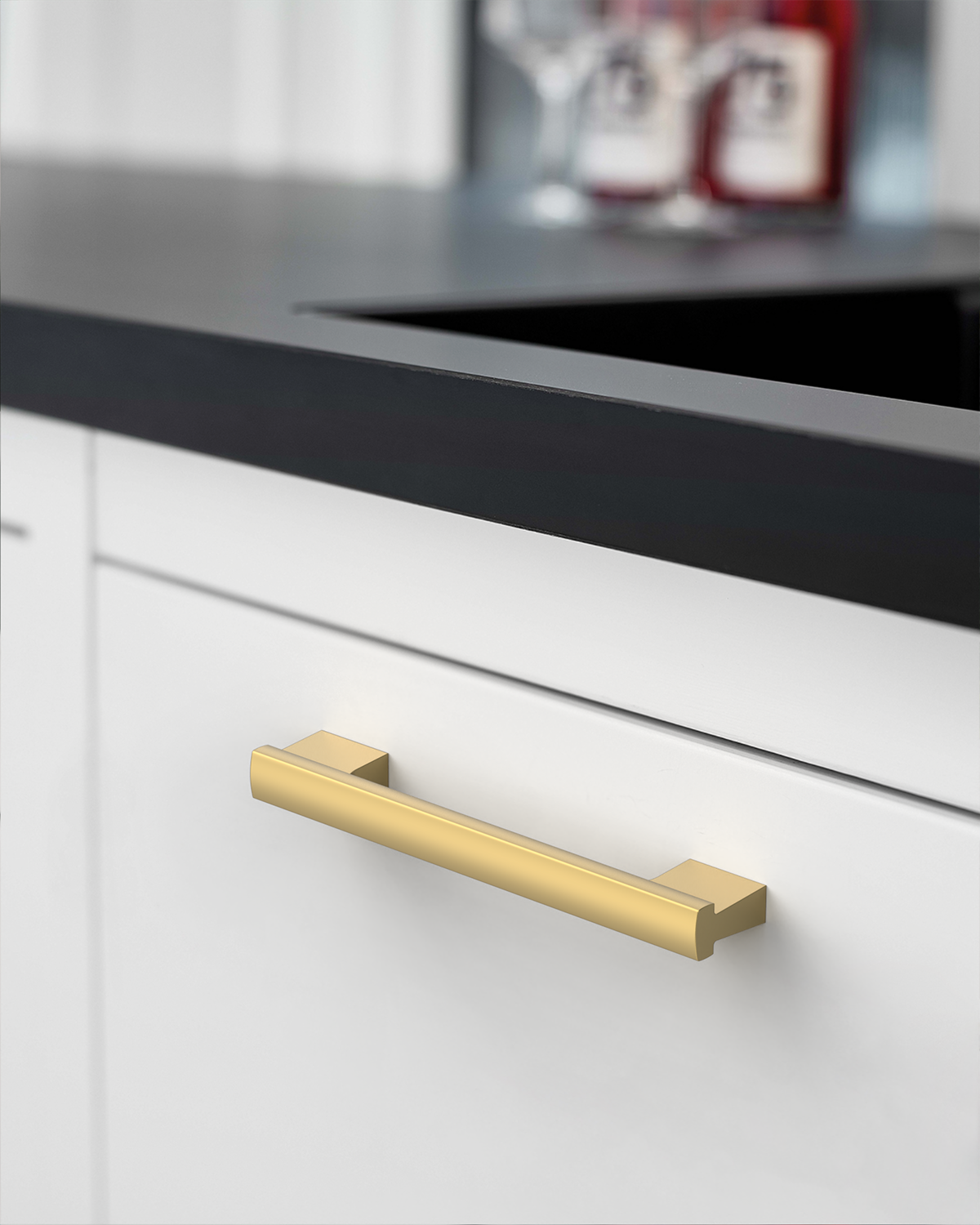 DESIGN4497 Timeless Modern Cabinet Pulls – Brushed Gold, Easy to Install, Durable