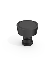 DESIGN4592 Stepped Knobs | Sage Green & White Shaker Cabinets (Champagne Bronze)