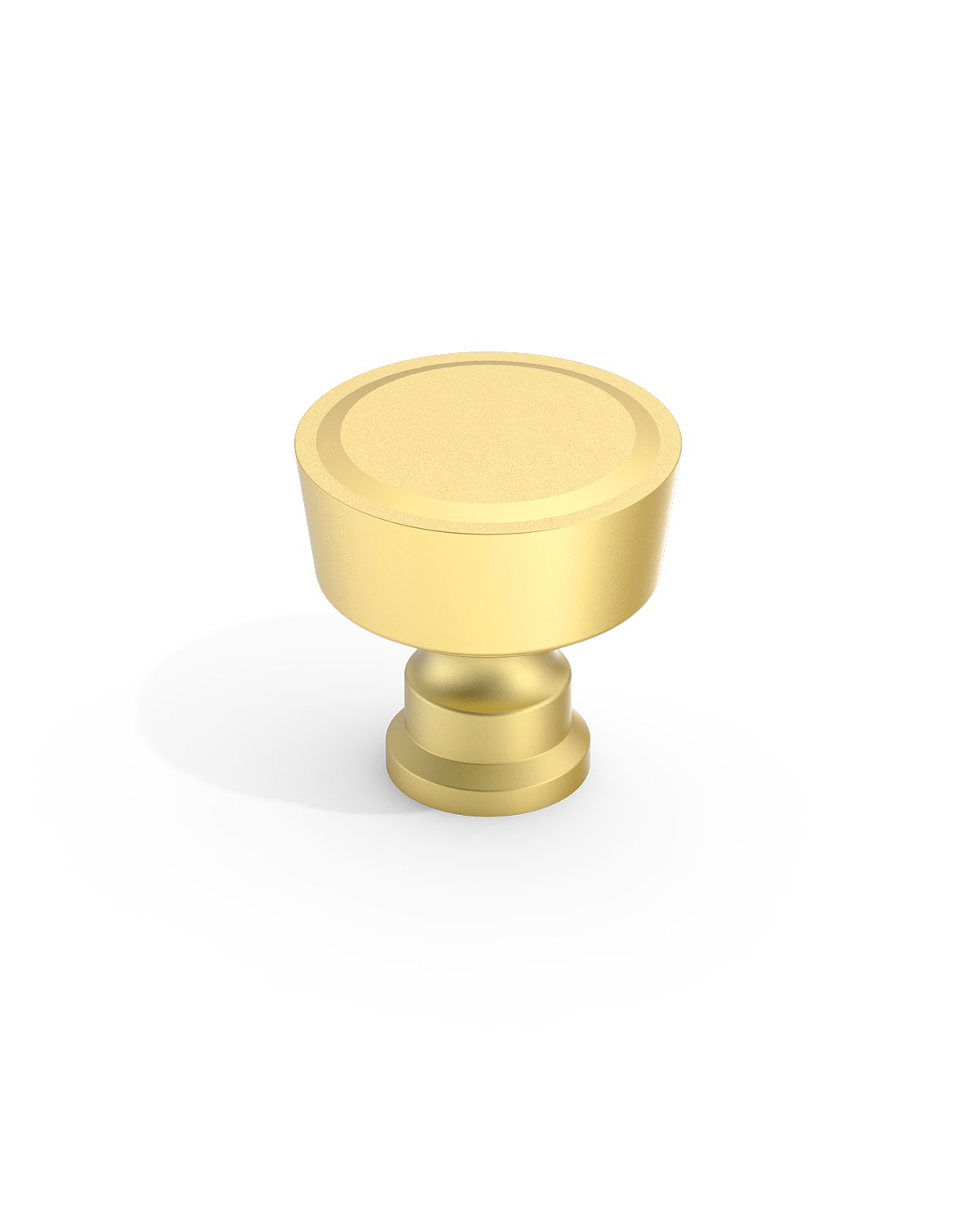 DESIGN4592 Stepped Knobs | Sage Green & White Shaker Cabinets (Champagne Bronze)