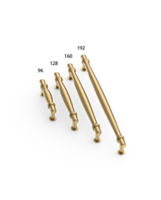 DESIGN4585 Brushed Gold Cabinet Pulls – Modern Organic Tapered Handles for Kitchen Cabinets