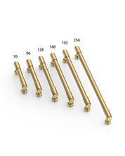 DESIGN4592 Matte Black Stepped Cabinet Handles | Heavy-Duty Modern Cylindrical Pulls (5" / 128mm)