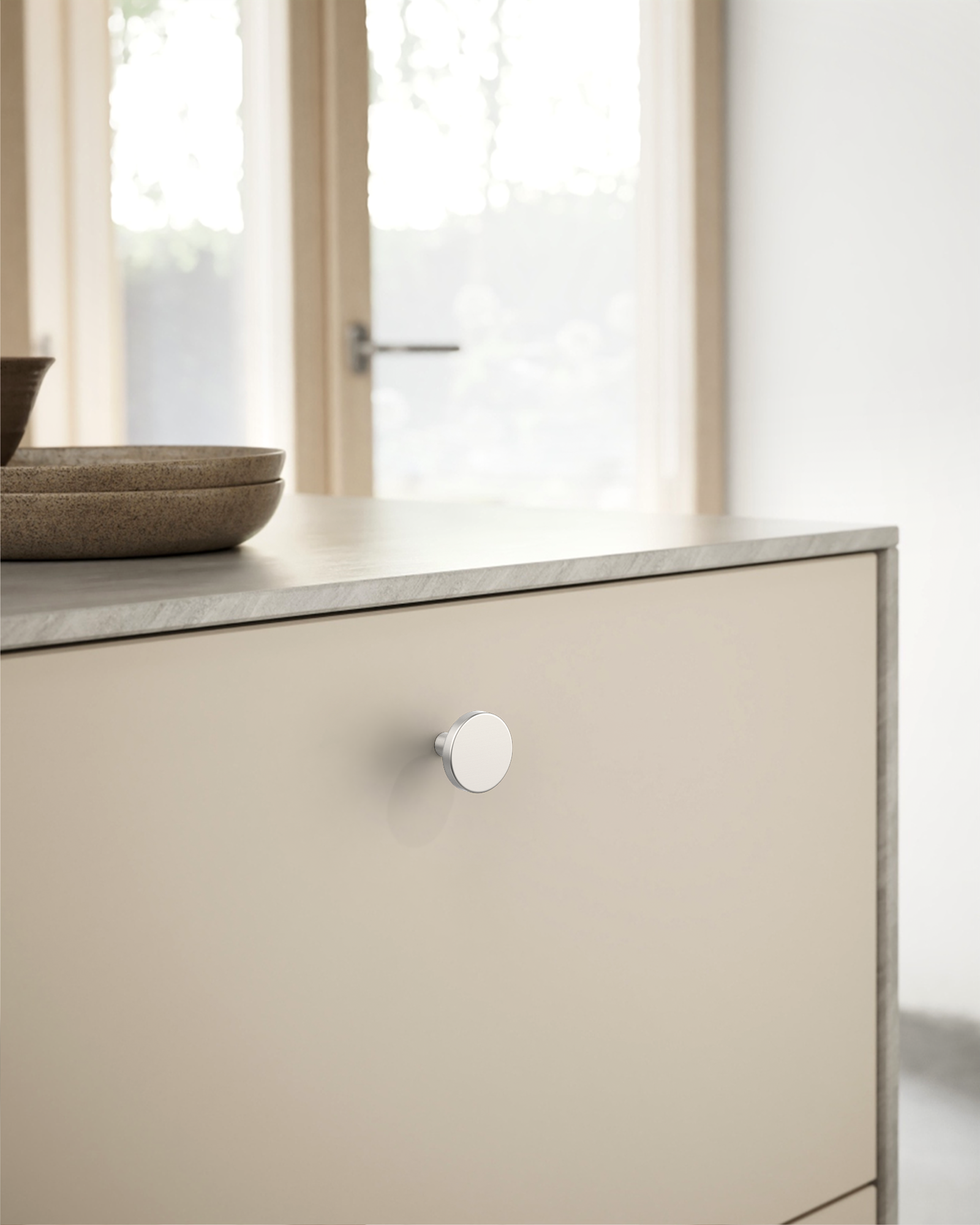 DESIGN1007 Champagne Bronze Cabinet Knobs | Round Drawer Pulls for Kitchen Cabinets