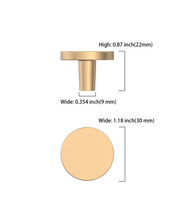 DESIGN1007 Champagne Bronze Cabinet Knobs | Round Drawer Pulls for Kitchen Cabinets