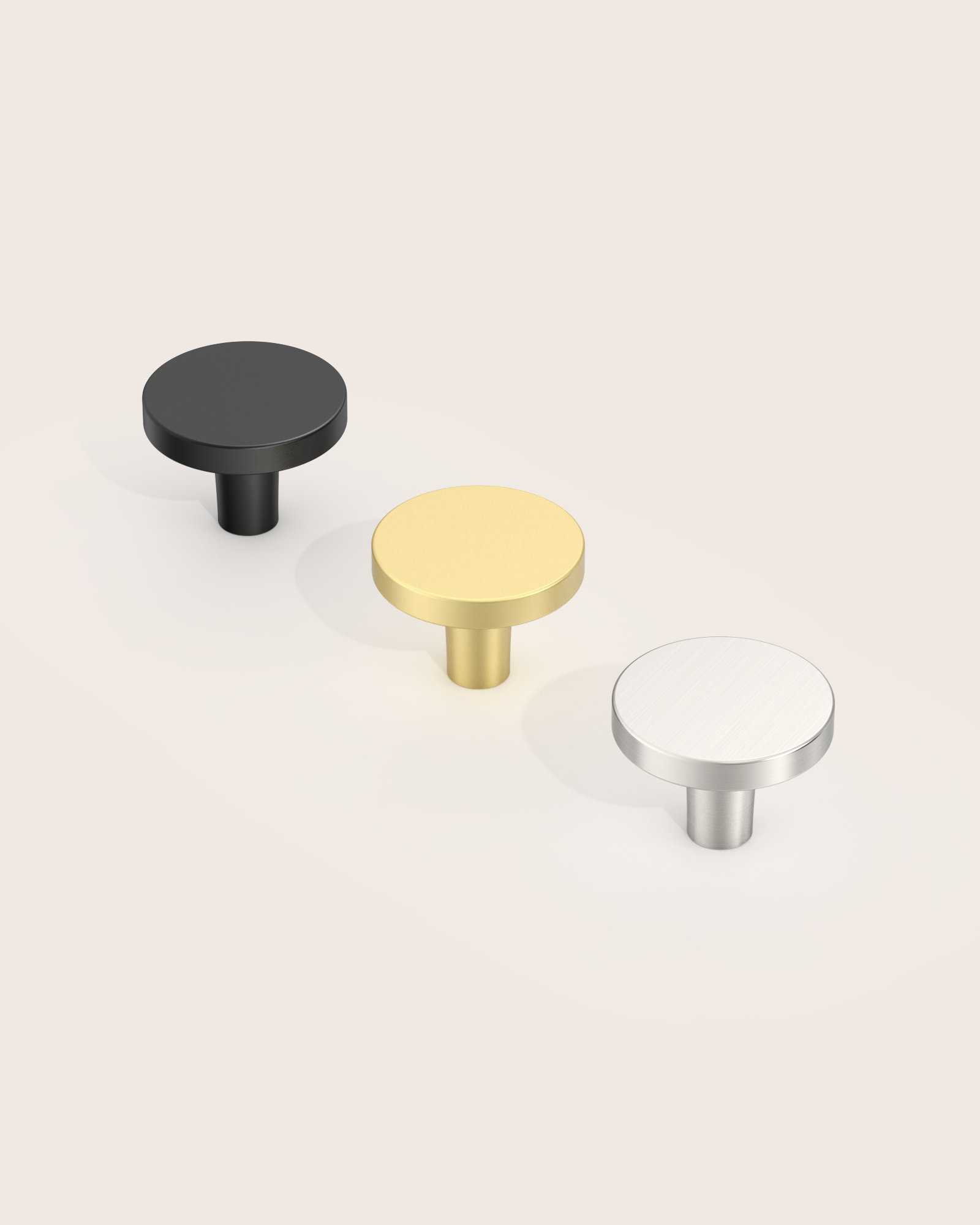 DESIGN1007 Champagne Bronze Cabinet Knobs | Round Drawer Pulls for Kitchen Cabinets
