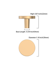 DESIGN1007 Warm Minimalist Flat Disc Cabinet Knobs
