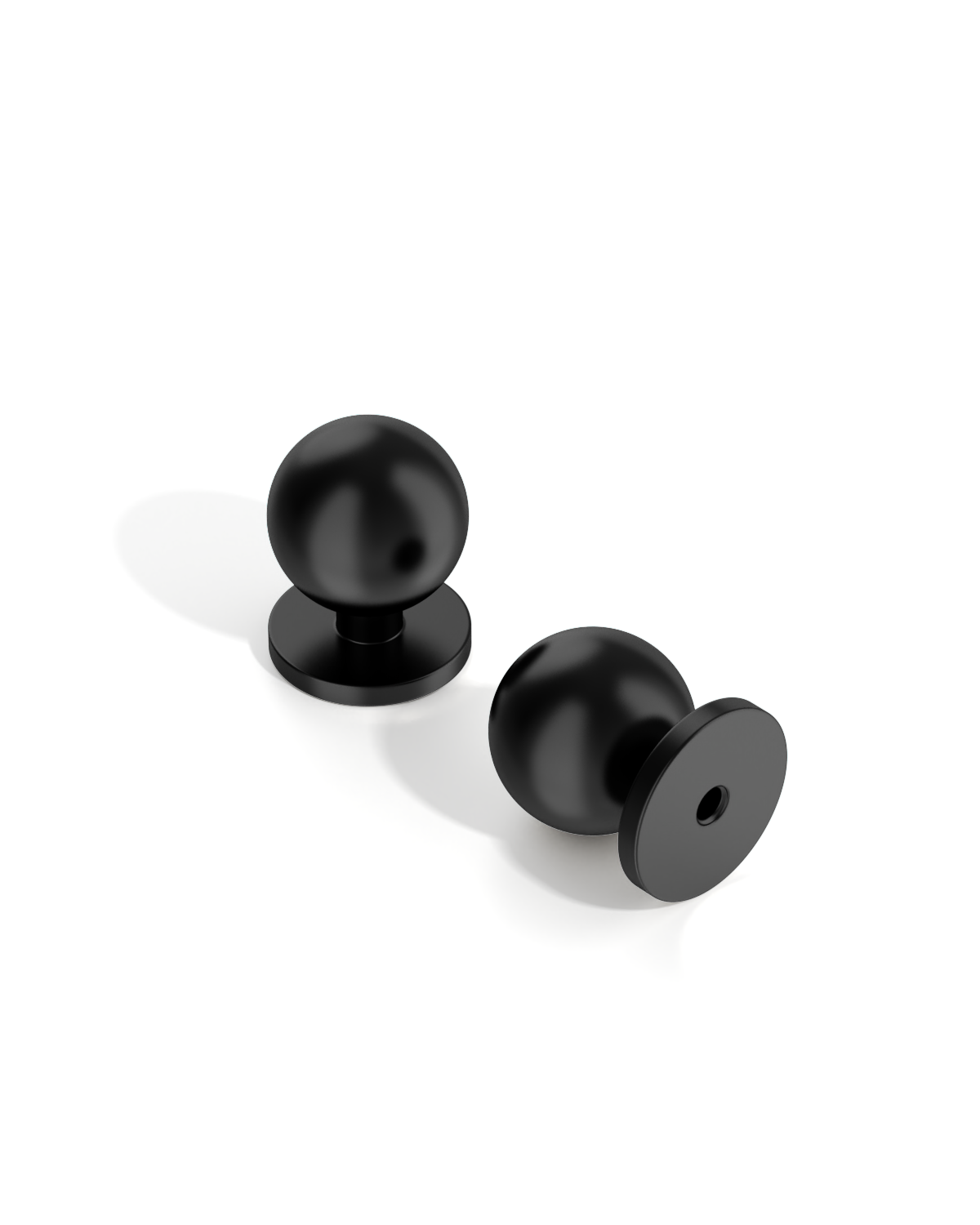 DESIGN1038 Matte Black Cabinet Knobs | Solid Metal Drawer Knobs for Cabinets
