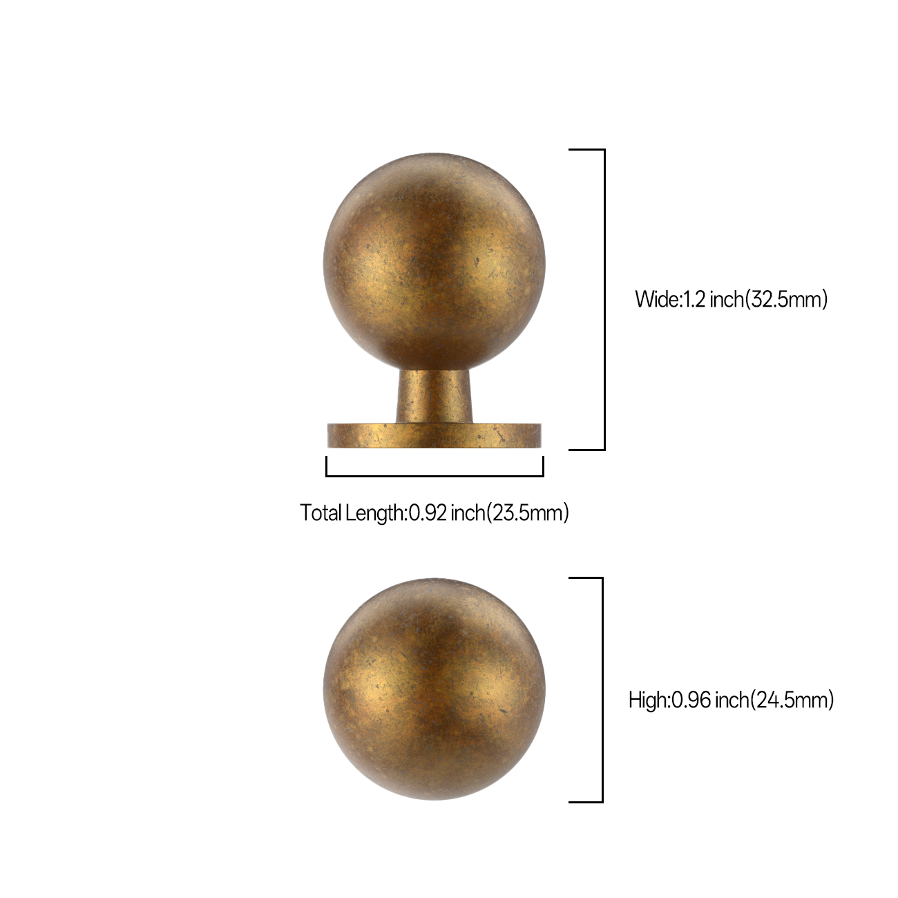 DESIGN1038 Solid Cabinet Knobs – Hardware for Cabinets, Drawers & Closets