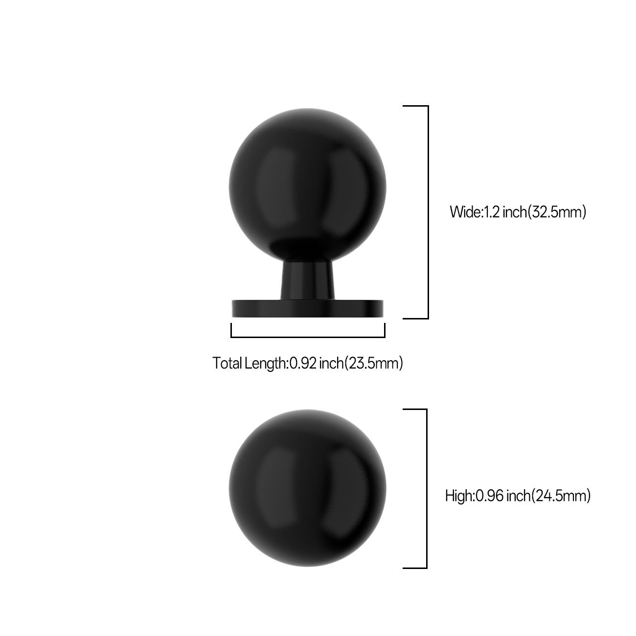 DESIGN1038 Solid Cabinet Knobs – Hardware for Cabinets, Drawers & Closets