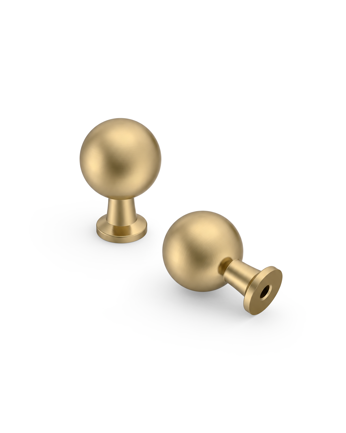 DESIGN3307 Modern Ball Knobs - Heavy-Duty Dresser & Cabinet Hardware | 0.86inch, Champagne Bronze