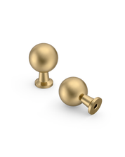 DESIGN3307 Modern Ball Knobs - Heavy-Duty Dresser & Cabinet Hardware | 0.86inch, Champagne Bronze