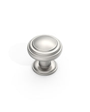 DESIGN1128 Mushroom Knobs for Rustic Shaker Cabinets | 1.3" Diameter, Antique Brass
