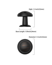 DESIGN1128 Mushroom Knobs for Rustic Shaker Cabinets | 1.3" Diameter