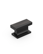 DESIGN2891 Solid Metal Square Cabinet Knobs for Modern Kitchen | 1.5" Length, Matte Black
