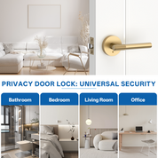 ZR02-123A Champagne Bronze Door Handle Knurled Lever Modern Style | Privacy, Passage, Dummy
