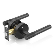 ZR02-123A Champagne Bronze Door Handle Knurled Lever Modern Style | Privacy, Passage, Dummy
