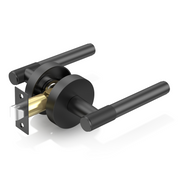 ZR02-123A Champagne Bronze Door Handle Knurled Lever Modern Style | Privacy, Passage, Dummy