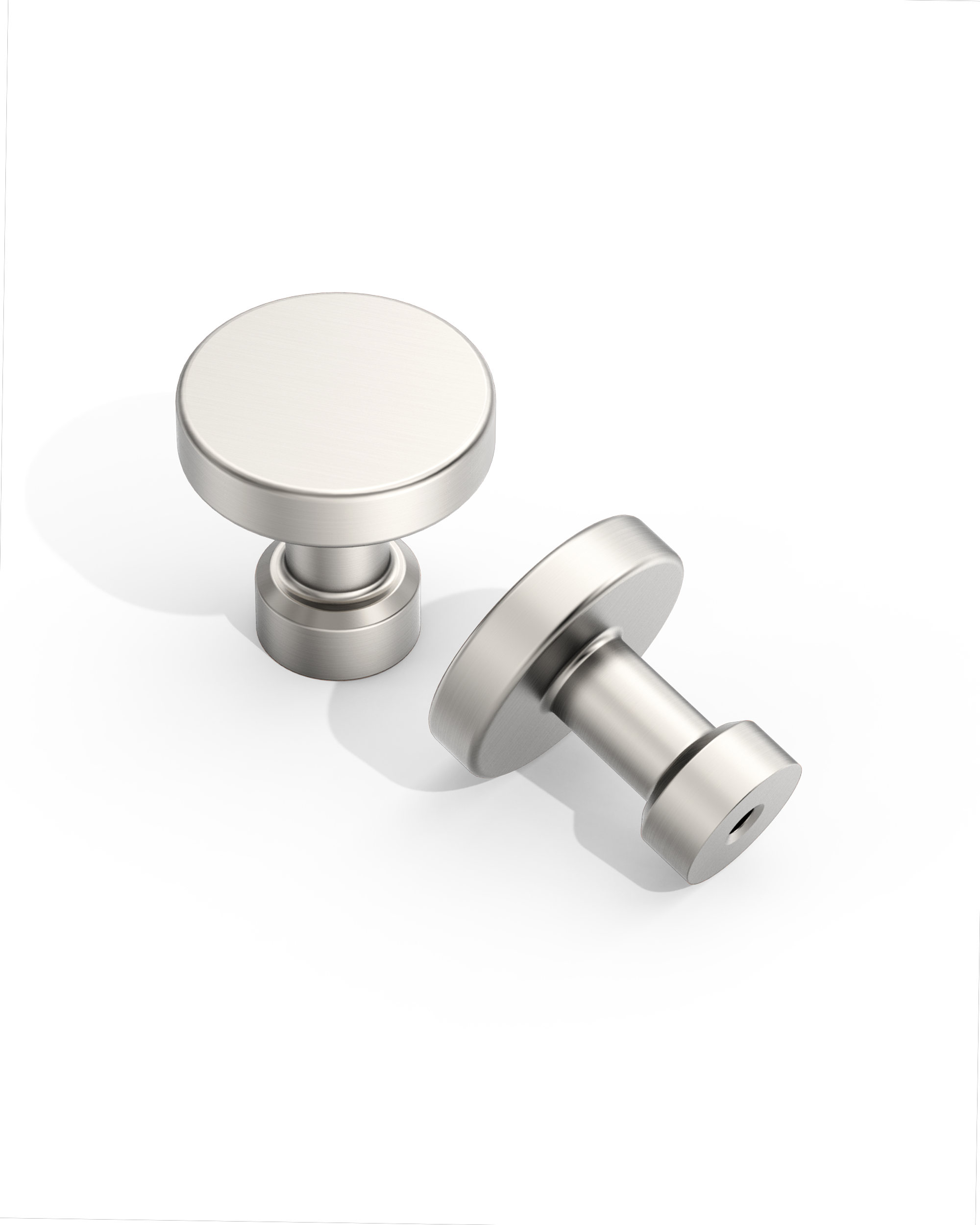 DESIGN1456 Brushed Brass Cabinet Knobs – Bathroom Drawer Pulls & Cabinet Hardware