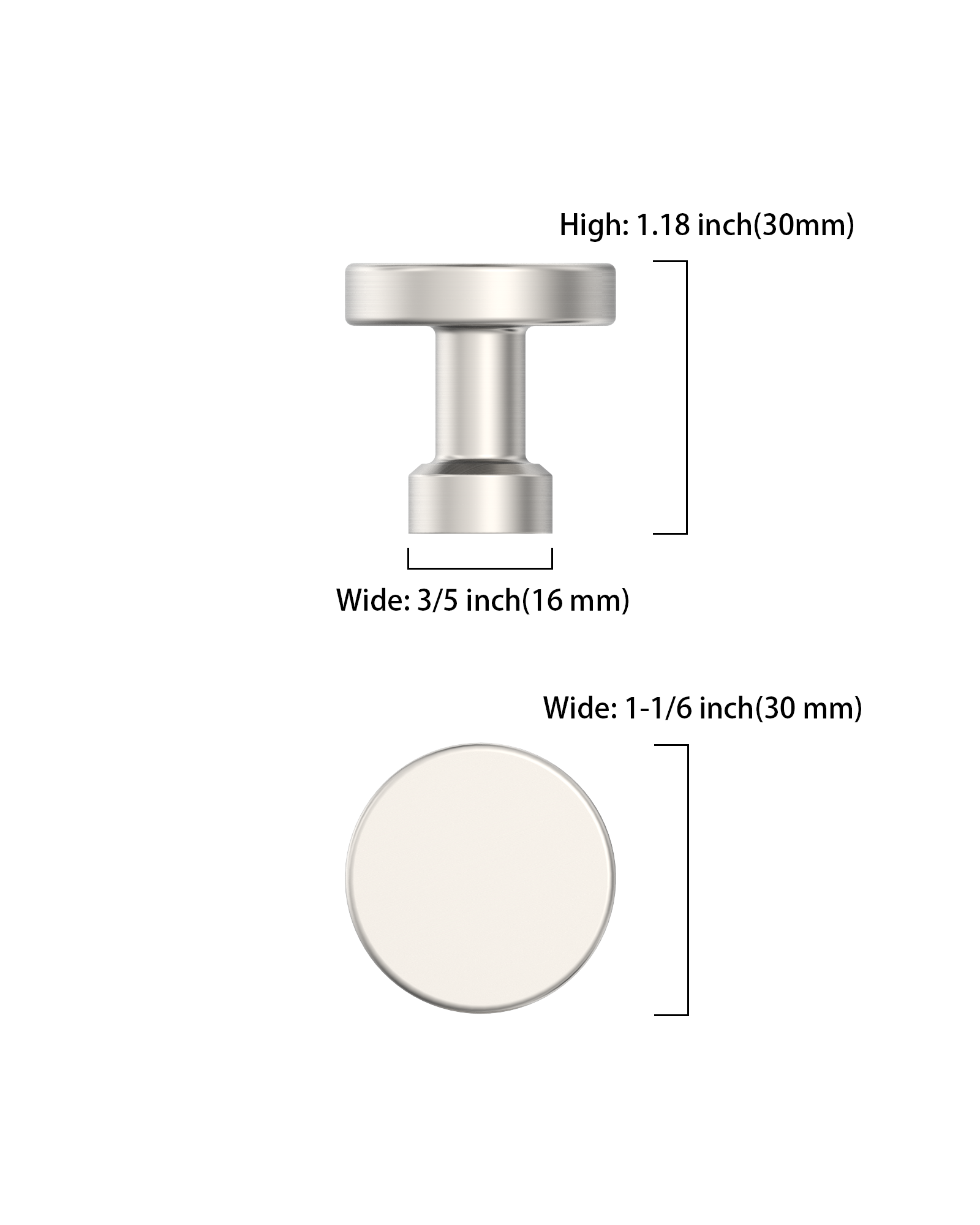 DESIGN1456 Brushed Brass Cabinet Knobs – Bathroom Drawer Pulls & Cabinet Hardware
