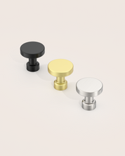 DESIGN1456 Brushed Brass Cabinet Knobs – Bathroom Drawer Pulls & Cabinet Hardware