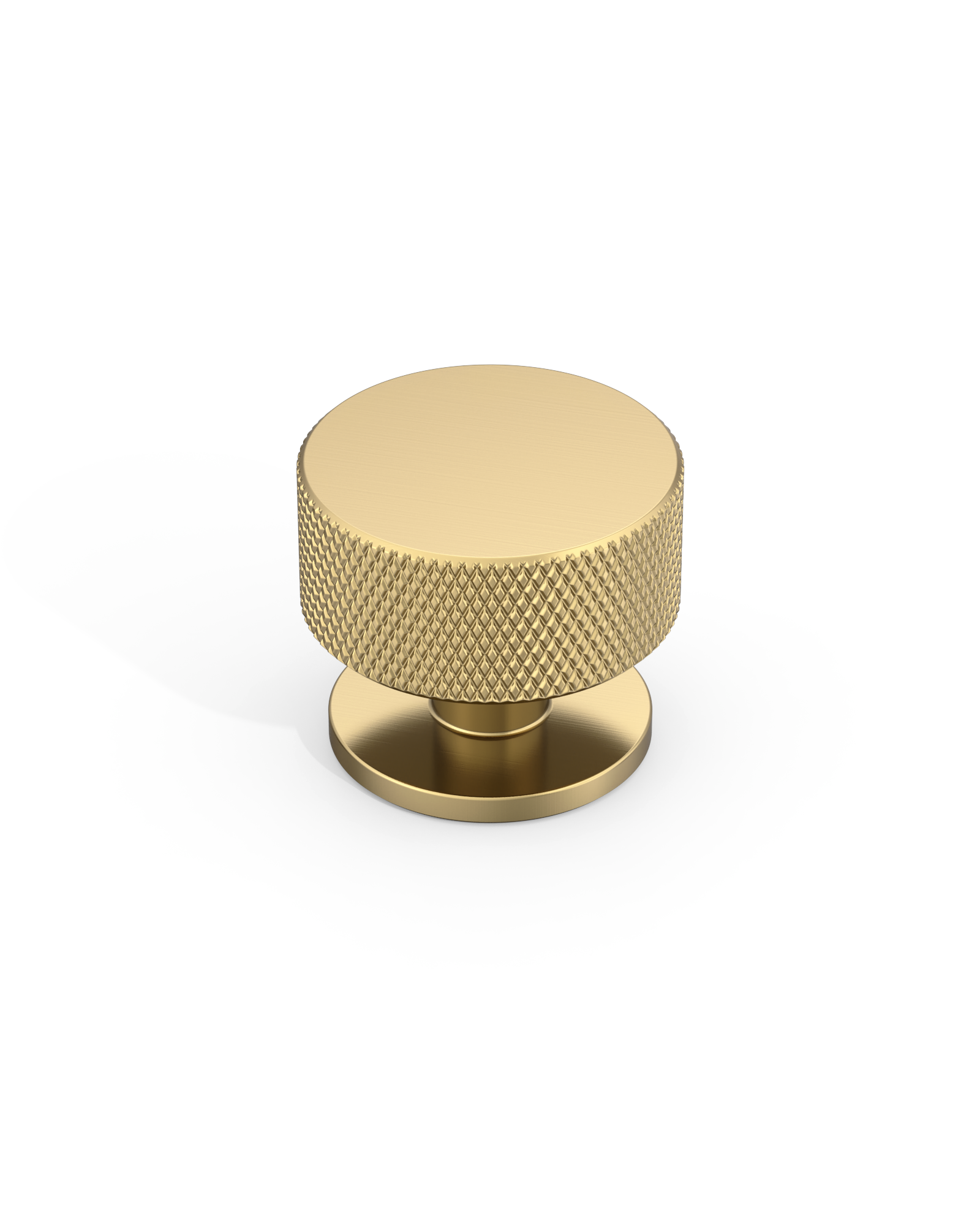 DESIGN1503 Knurled Cabinet Knobs – Champagne Bronze Round Drawer Pulls for Furniture