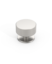 DESIGN1503 Knurled Cabinet Knobs – Champagne Bronze Round Drawer Pulls for Furniture