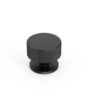 DESIGN1503 Knurled Cabinet Knobs – Champagne Bronze Round Drawer Pulls for Furniture