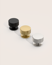 DESIGN1503 Knurled Cabinet Knobs – Champagne Bronze Round Drawer Pulls for Furniture