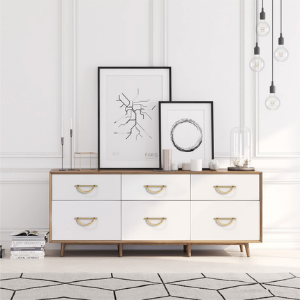 DESIGN3955 Champagne Bronze and Black Cabinet Pulls