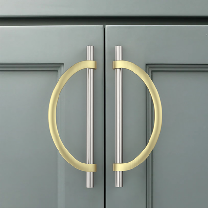 DESIGN3955 Champagne Bronze and Black Cabinet Pulls