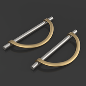 DESIGN3955 Combination Cabinet Pulls – Bar & Cup Pull Design for Drawers & Cabinets