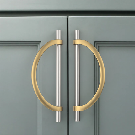 DESIGN3955 Champagne Bronze and Black Cabinet Pulls