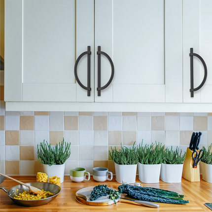 DESIGN3955 Champagne Bronze and Black Cabinet Pulls