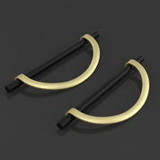 DESIGN3955 Combination Cabinet Pulls – Bar & Cup Pull Design for Drawers & Cabinets