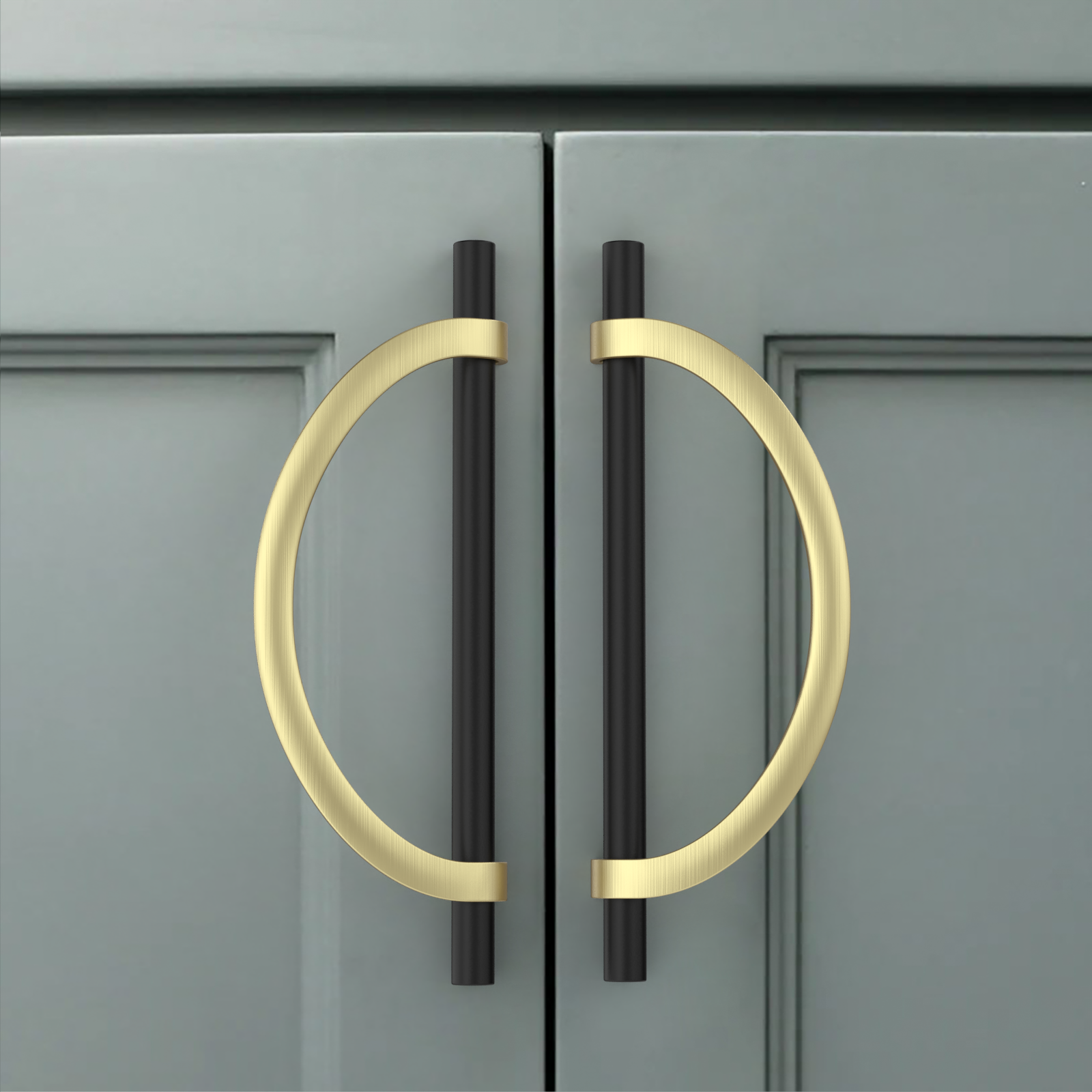 DESIGN3955 Combination Cabinet Pulls – Bar & Cup Pull Design for Drawers & Cabinets