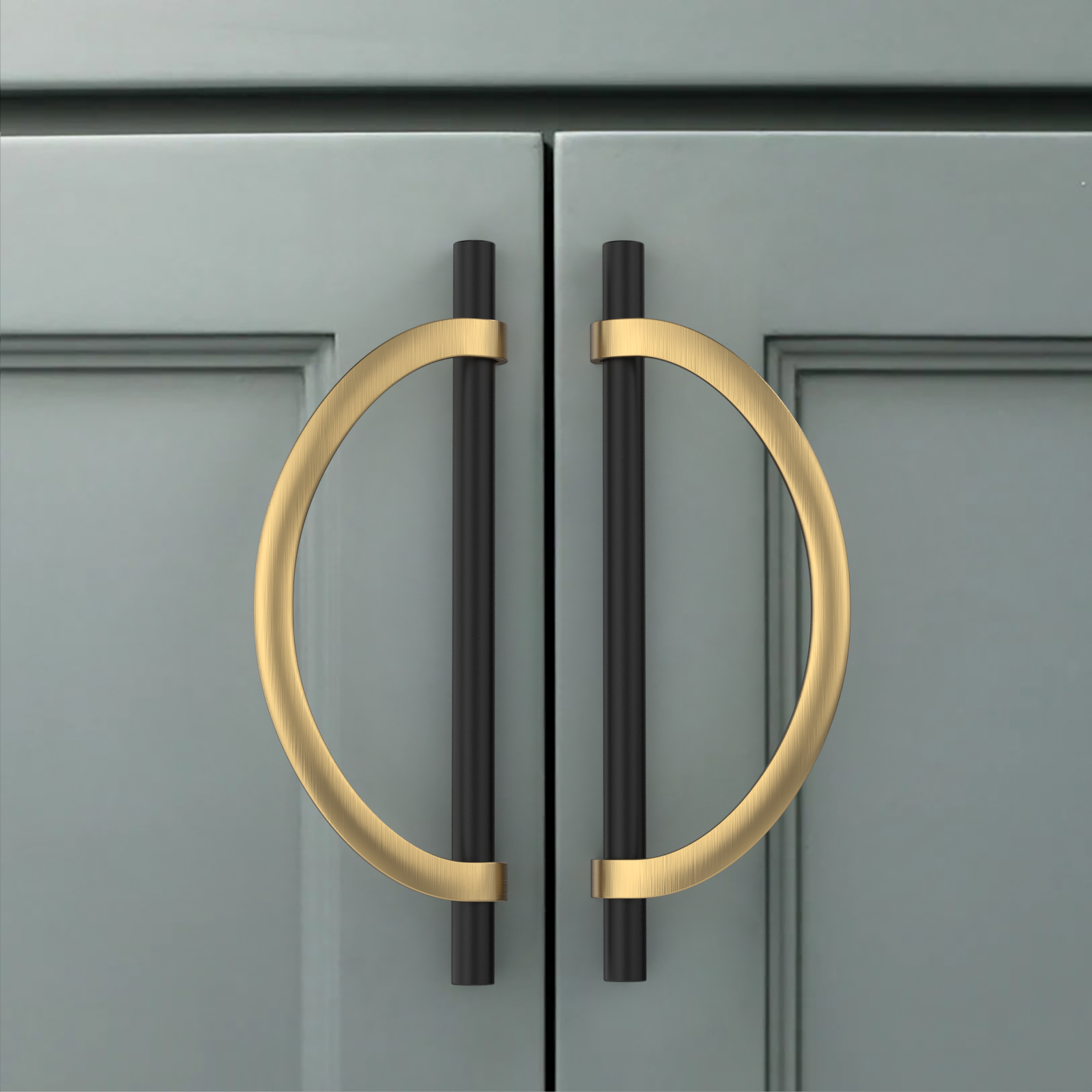 DESIGN3955 Combination Cabinet Pulls – Bar & Cup Pull Design for Drawers & Cabinets