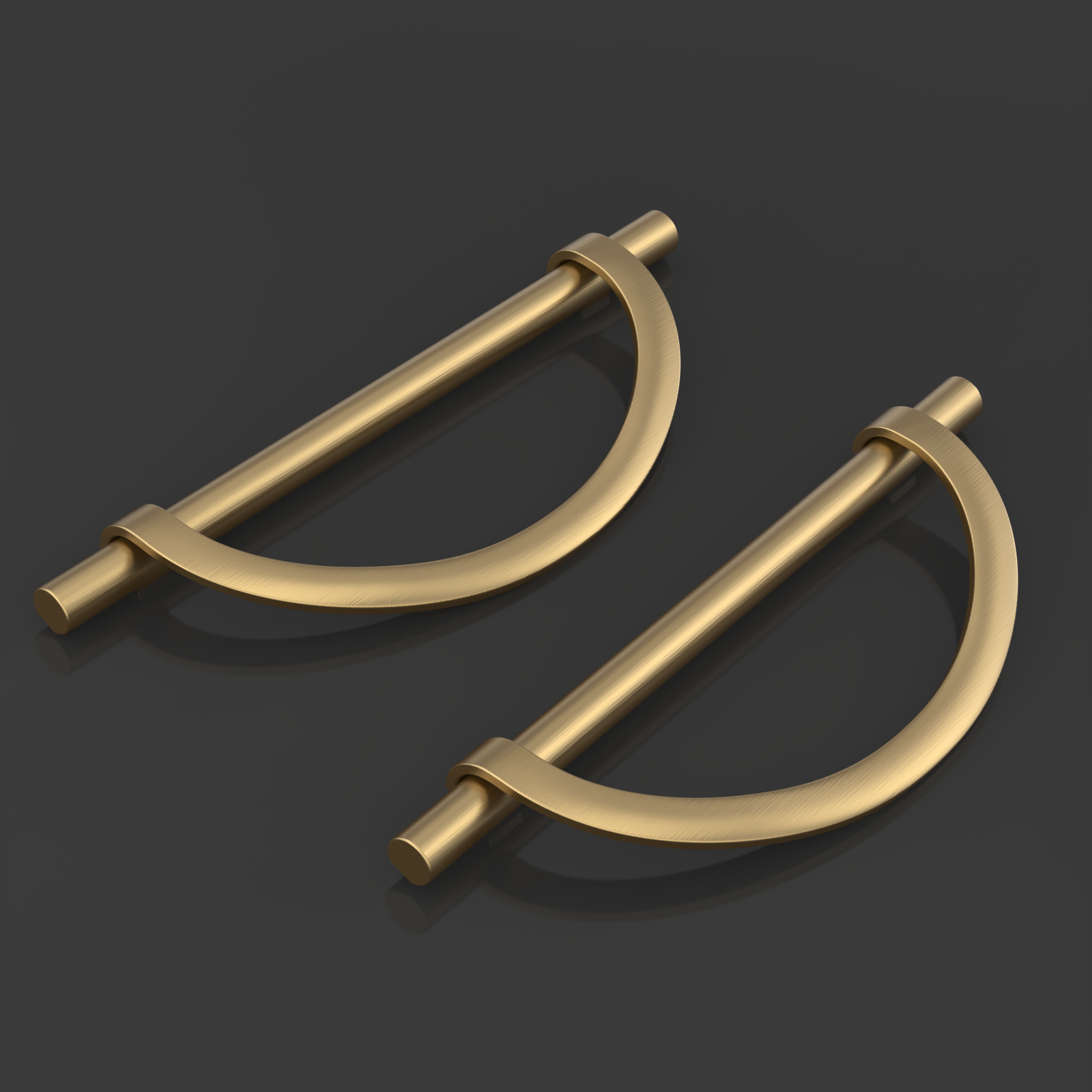 DESIGN3955 Combination Cabinet Pulls – Bar & Cup Pull Design for Drawers & Cabinets