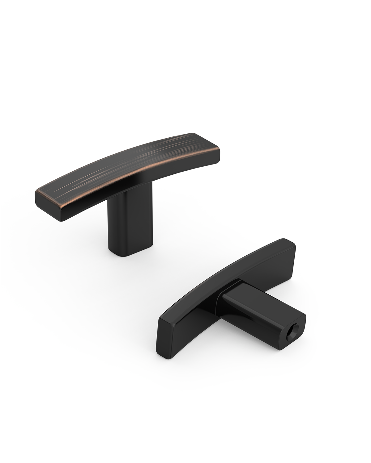 DESIGN1896 Transitional Streamlined T-Bar Cabinet Knobs