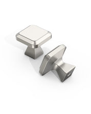 DESIGN1005 Matte Black Cabinet Knobs | Square Drawer Pulls for Modern Cabinets