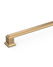 DESIGN2044 Heavy-Duty Transitional Handles for White Cabinets & Shaker Drawers | 3-3/4" Cabinet Pulls, Brushed Gold